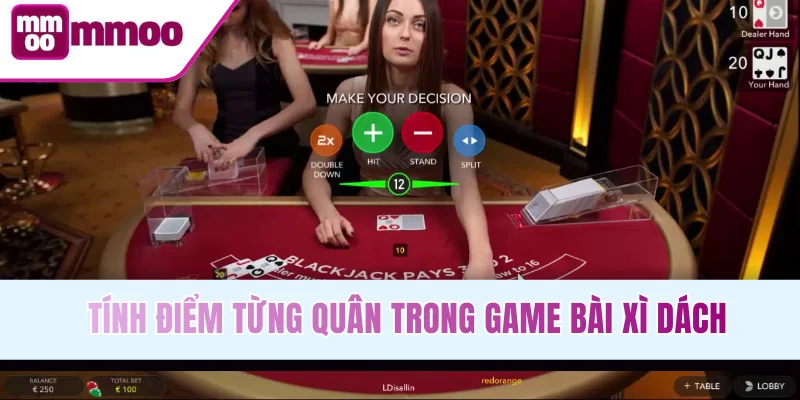 Tính điểm từng quân trong game Xì Dách